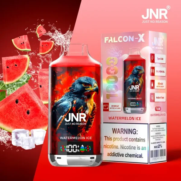 JNR Falcon X 18000 18K disposable vape - Watermelon Ice flavor