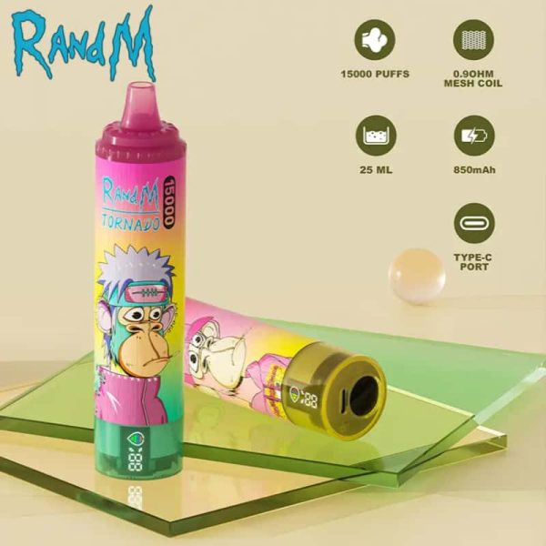 RandM Tornado 15000 15K puffs Disposable vape