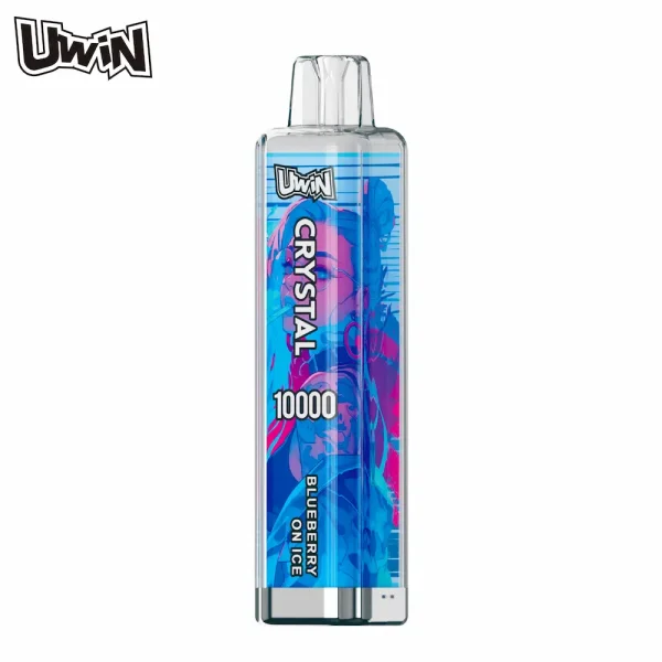 Uwin Crystal 10000 puffs disposable vape - Blueberry on Ice flavor