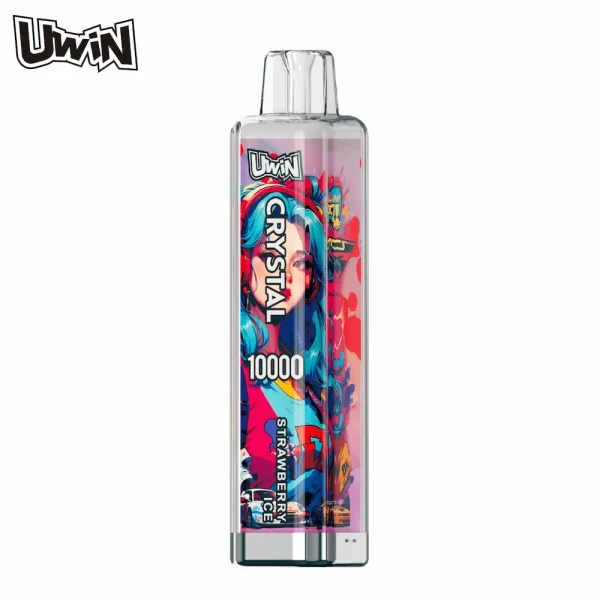 Uwin Crystal 10000 puffs disposable vape - Strawberry Ice flavor