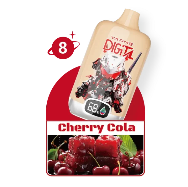 VAPME 12000 Puffs Digital disposable vape - Cherry Cola flavor