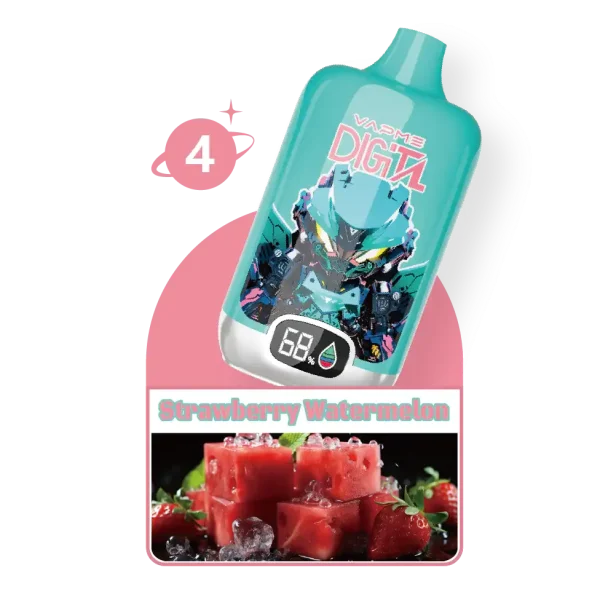 VAPME 12000 Puffs Digital disposable vape - Strawberry Watermelon flavor