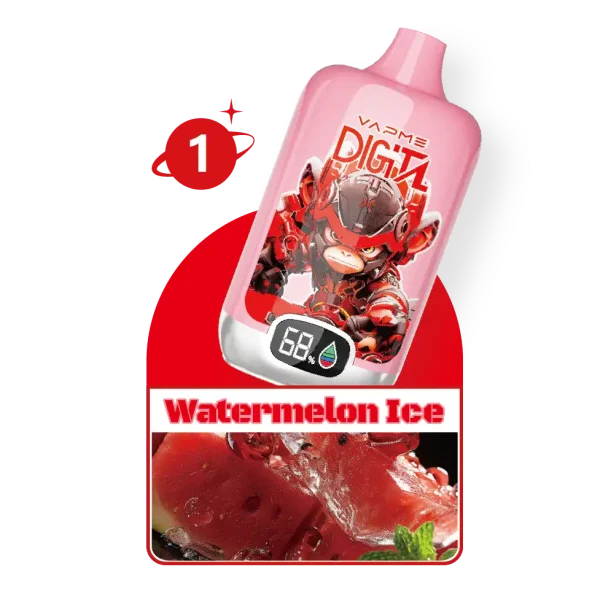VAPME 12000 Puffs Digital disposable vape - Watermelon Ice flavor