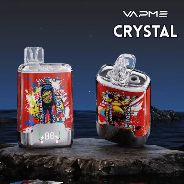VAPME Crystal 20000 puffar engångs vape huvudprodukt display