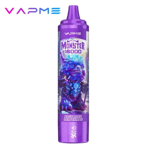 VAPME Monster 16000 puffs disposable vape - Blue Razz Lemonade flavor