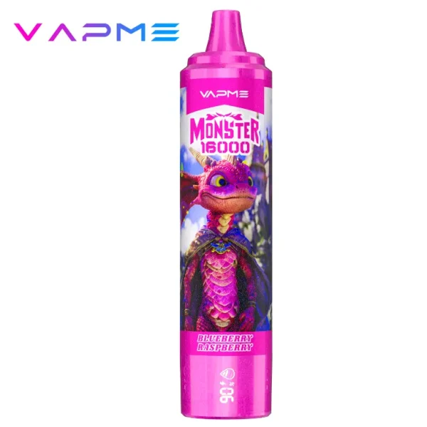 VAPME Monster 16000 puffs disposable vape - Blueberry Raspberry flavor
