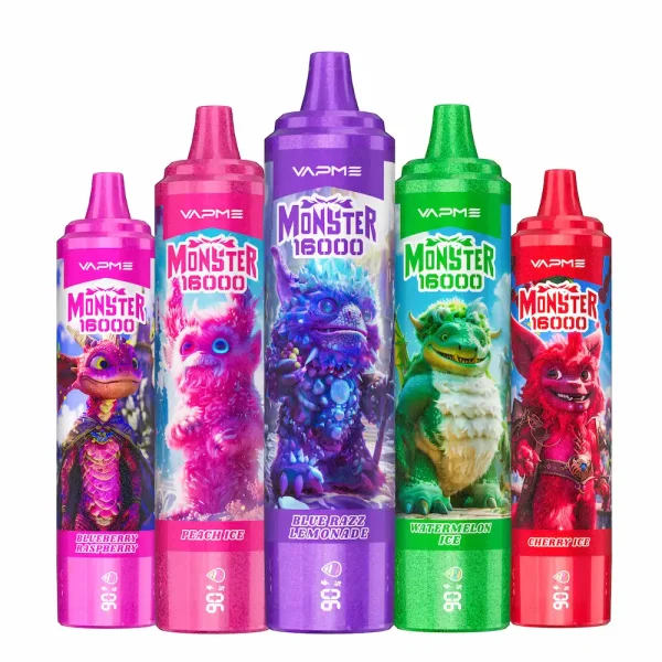 VAPME Monster 16000 puffs disposable vape multiple styles lineup