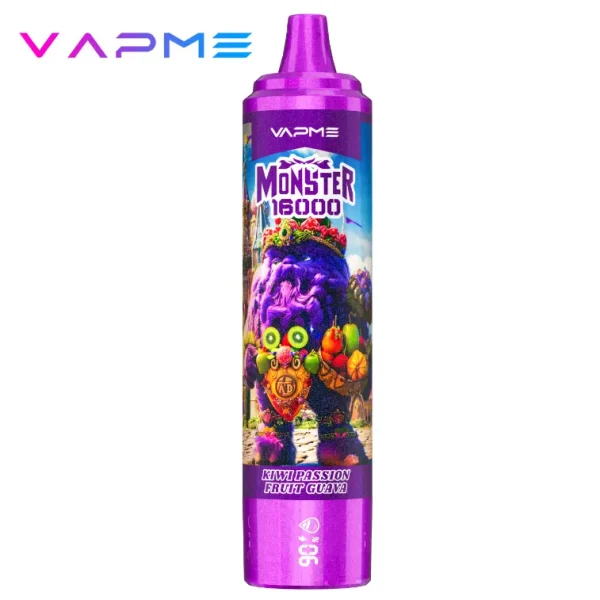 VAPME Monster 16000 puffs disposable vape - Kiwi Passion Fruit Guava flavor