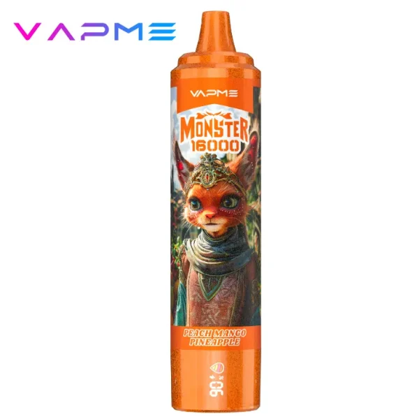 VAPME Monster 16000 puffs disposable vape - Peach Mango Pineapple flavor