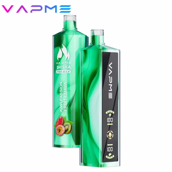 Vapme Shisha Pro Max 20000 puffs disposable vape - Kiwi Passion Fruit Guava flavor