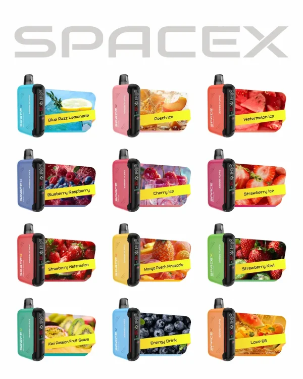 VAPME Spacex 22000 22K puffs disposable vape - full flavor range visual
