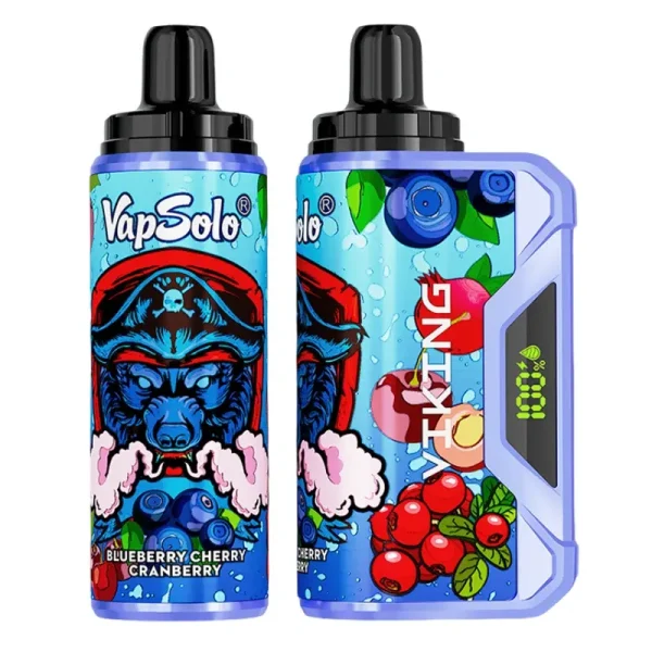 Vapsolo Viking 12000 12K Puffs Disposable Vape - Blueberry Cherry Cranberry flavor