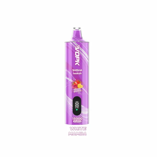 VOPK 15000 15K puffs shisha hookah disposable vape - White Mamba flavor