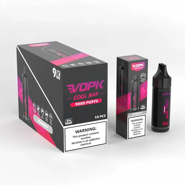 VOPK COOL BAR 9000 puffs disposable vape - Mixberry flavor