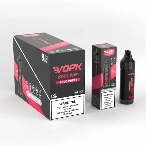 VOPK Cool Bar 9000 puffs disposable vape - Watermelon Ice flavor