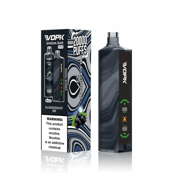VOPK Shisha 20000 puffs disposable vape - Blackcurrant Ice flavor