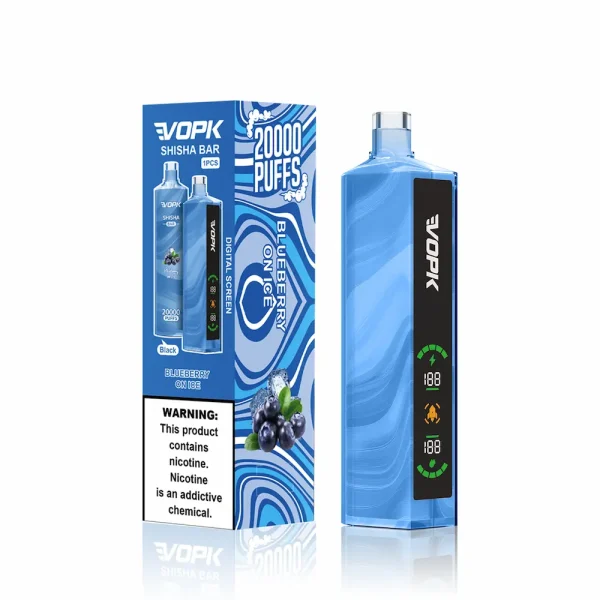 VOPK Shisha 20000 puffs disposable vape - Blueberry On Ice flavor