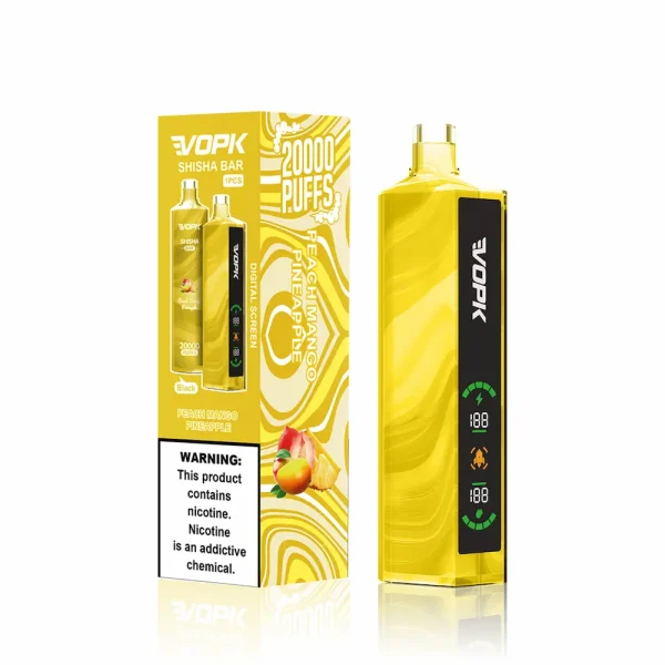 VOPK Shisha 20000 puffs disposable vape - Peach Mango Pineapple flavor