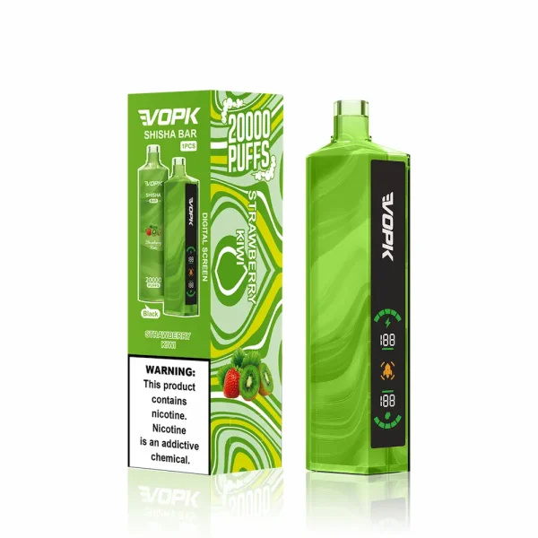 VOPK Shisha 20000 puffs disposable vape - Strawberry Kiwi flavor