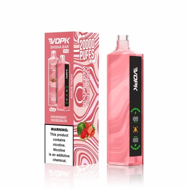 VOPK Shisha 20000 puffs disposable vape - Strawberry Watermelon flavor