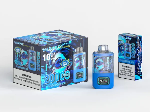 WASPE 20000 20K puffs disposable vape – Blueberry Ice flavor