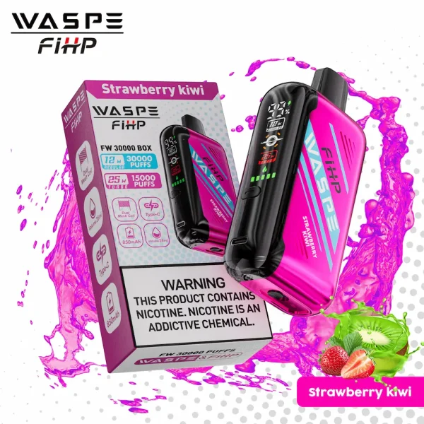 WASPE FIHP 30000 30K Puffs Disposable Vape - Strawberry Raspberry Cherry