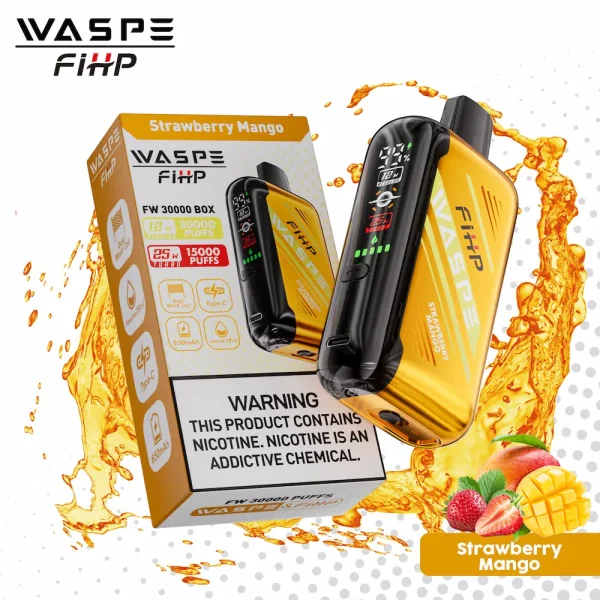 WASPE FIHP 30000 30K Puffs Disposable Vape - Strawberry Mango