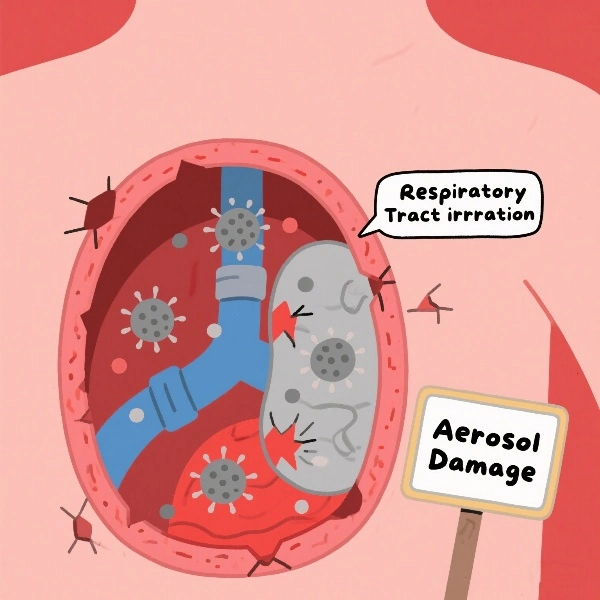 Aerosol inhalation may irritate the respiratory system