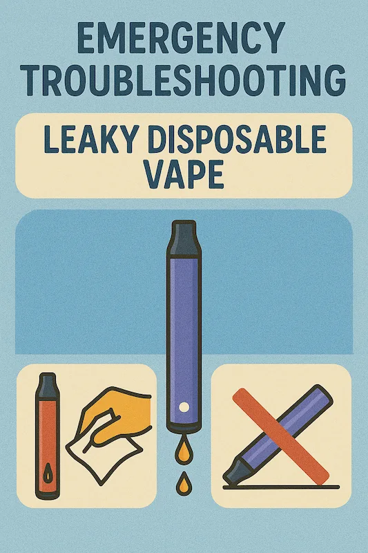 Leaking vape troubleshooting and cleaning solution