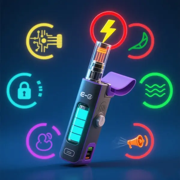 Vape system with built-in safety protections like overheat and short-circuit prevention