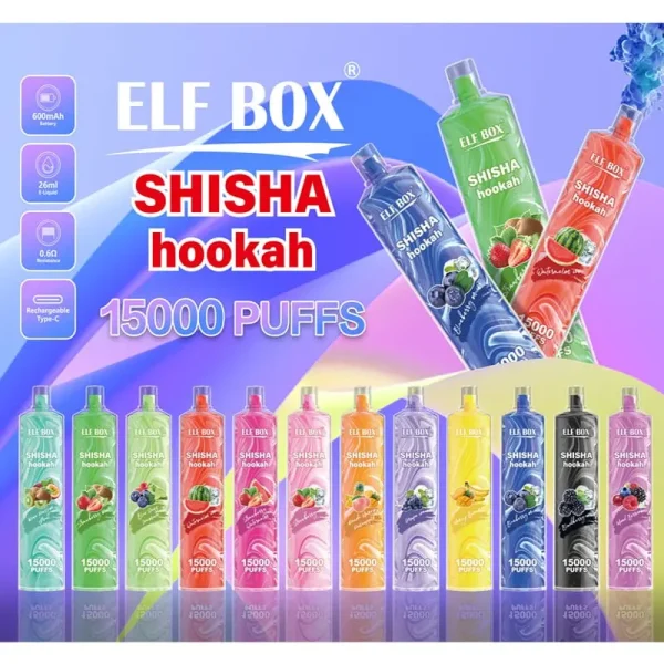 Elf Box 15K Puffs Shisha Vattenpipa Vape