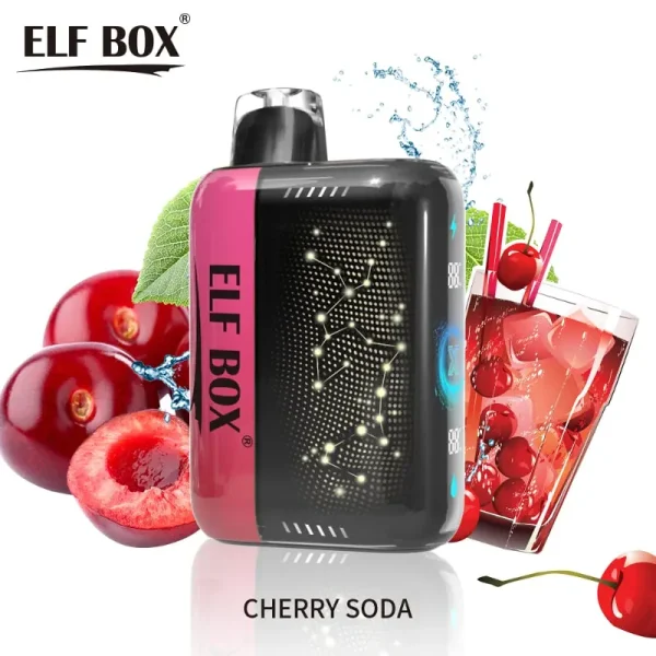 Elf Box 25k Puffs ScreenVape Cherry Soda Flavor