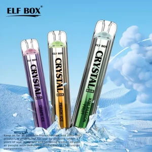 ELF BOX 600 Puffs CRYSTAL BAR Uppladdningsbar engångsvapepenna