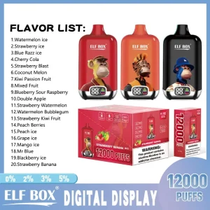 ELF BOX Digital Box 12k Flavor Overview And Nicotine