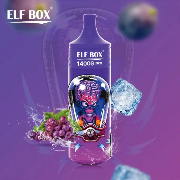 ELF BOX 14000 Pro 14K Puffs Disposable Vape Grape Ice Flavor