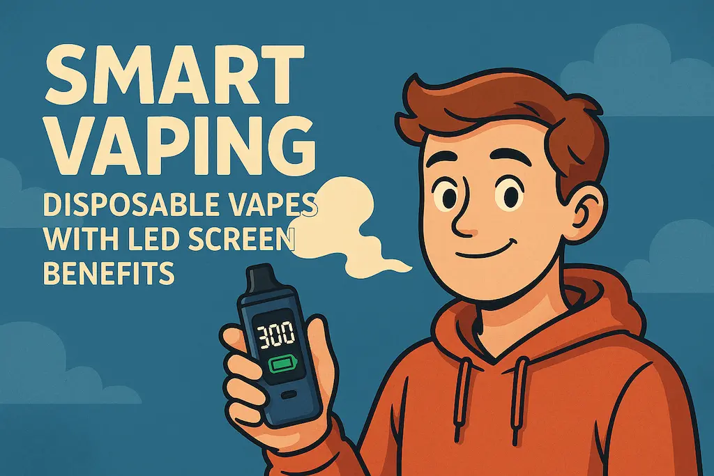 Smart Vaping Disposable Vapes with LED Screen Benefits for blog post cover