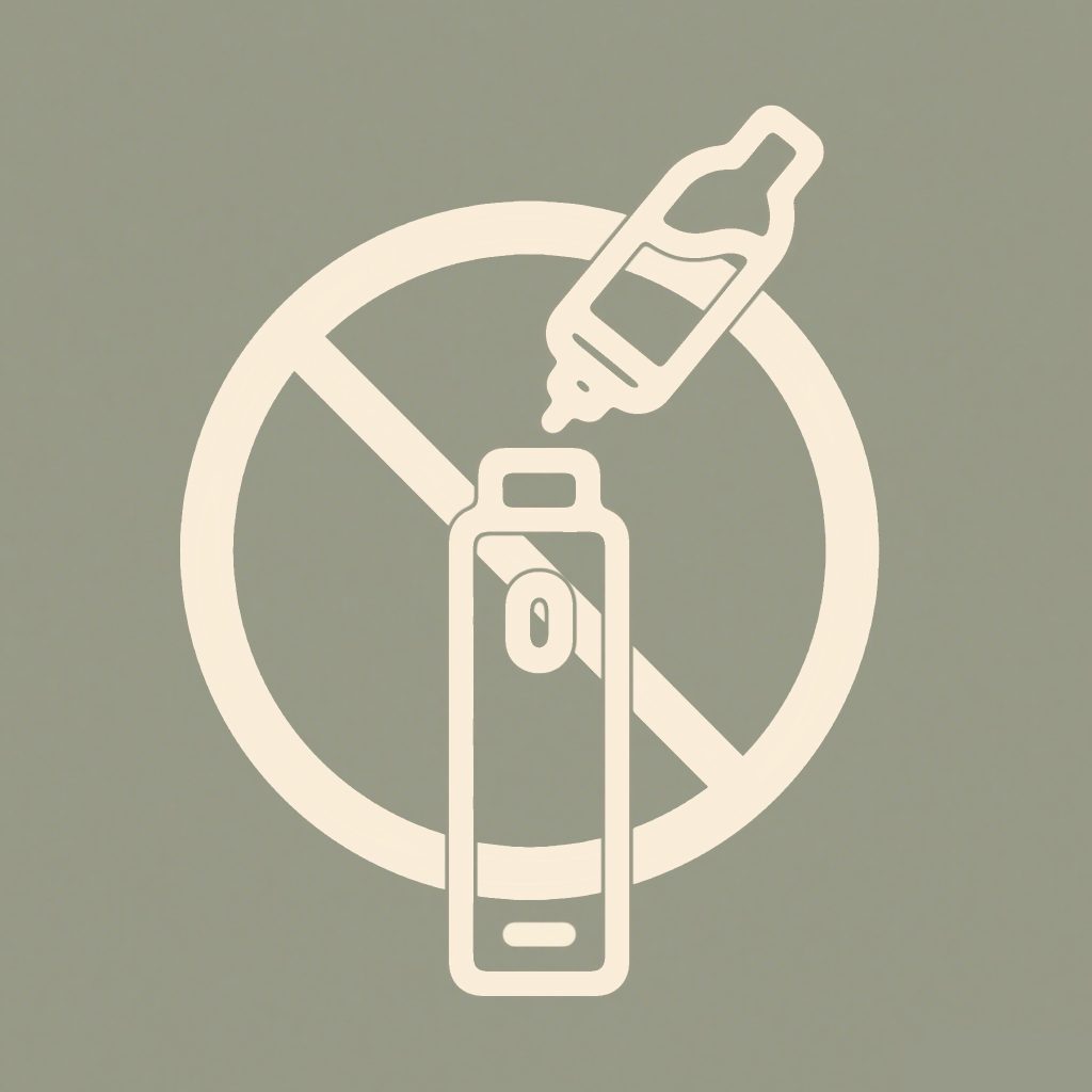 Ai vape usa e getta è vietato aggiungere e-liquid.