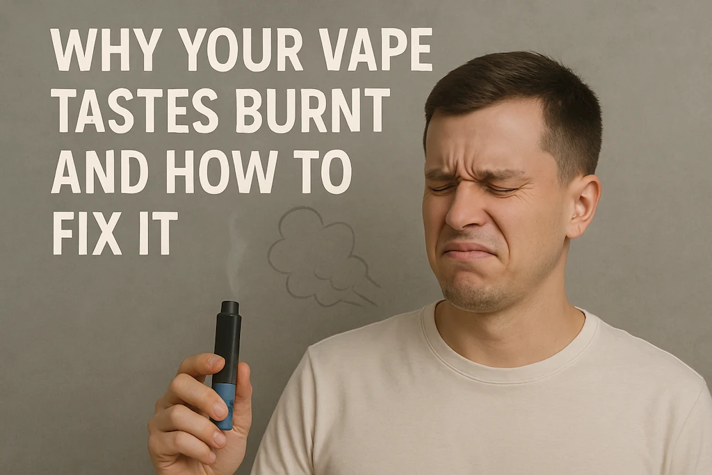Waarom je vape verbrand smaakt en hoe het te repareren en oplossingen te bieden voor veelvoorkomende problemen bij het vapen.