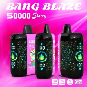 BANG 50000 50k Puffs Starry Sky Disposable Vape Low Nicotine with screen