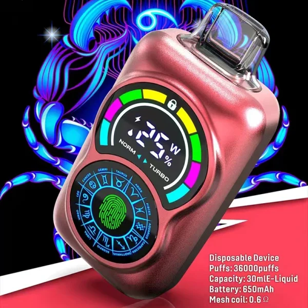 Bang king 36000 36k puffs disposable vape smart screen low nicotine vape bulk wholesale