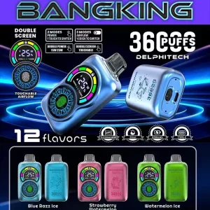 Bang king 36000 36k puffs disposable vape smart screen low nicotine vape bulk wholesale