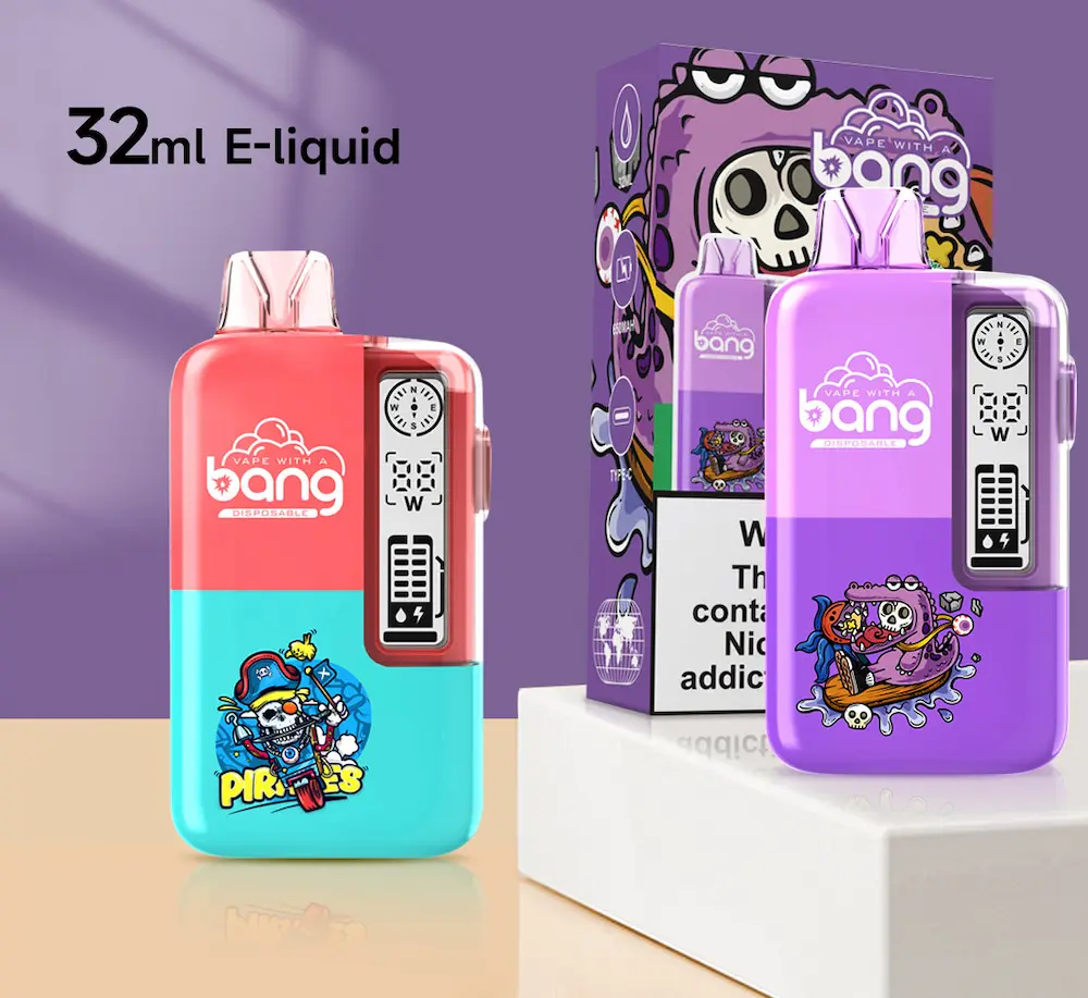 Bang 32000 32K puffs disposable vape – 32ml big e-liquid capacity