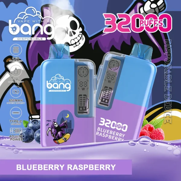 Bang 32000 32K puffs disposable vape - Blueberry Raspberry flavor