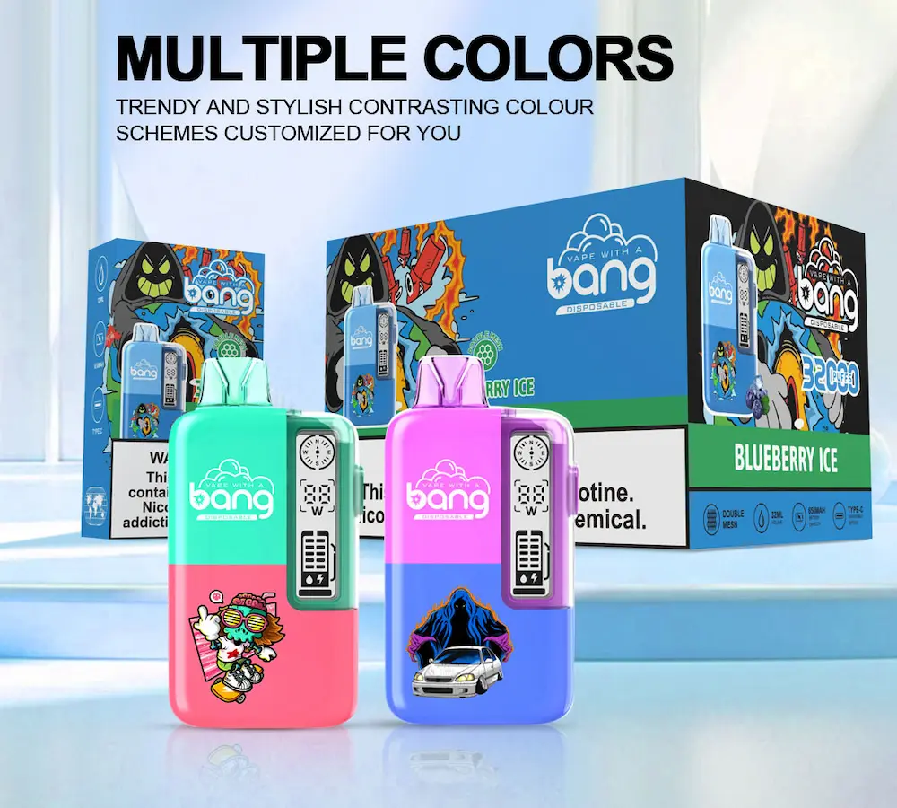 Bang 32000 32K puffs disposable vape – multiple color & flavor options