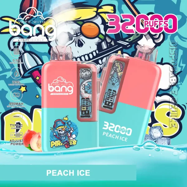 Bang 32000 32K puffs disposable vape - Peach Ice flavor