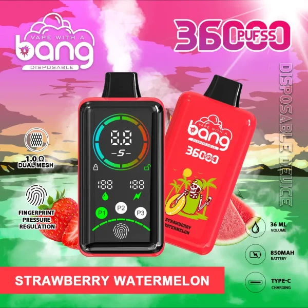 Bang 36000 36K puffs disposable vape - Strawberry Watermelon flavor