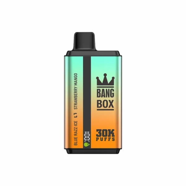 Bang Box 30000 30K puffs disposable vape - Blue Razz Ice & Strawberry Mango flavor