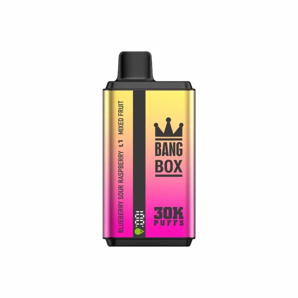 Bang Box 30000 30K puffs disposable vape - Blueberry Sour Raspberry & Mixed Fruit flavor
