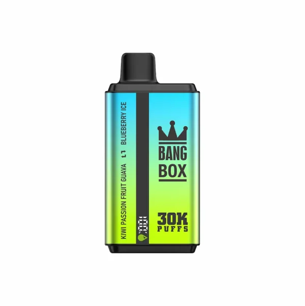 Bang Box 30000 30K puffs disposable vape - Kiwi Passionfruit Goyave & Blueberry Ice flavour