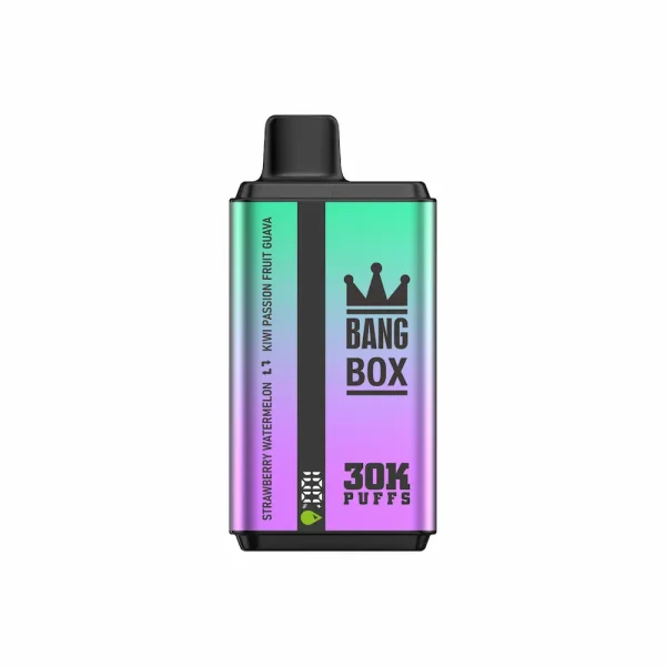 Bang Box 30000 30K puffs disposable vape - Fraise Pastèque & Kiwi Passionfruit Goût Goyave